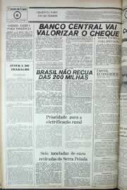 Página do jornal Correio do Ceará de dezembro de 1980
