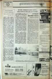 Página do jornal Correio do Ceará de julho de 1981