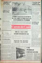 Página do jornal Correio do Ceará de julho de 1981