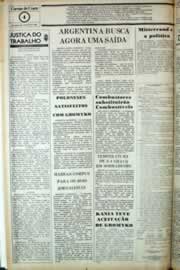 Página do jornal Correio do Ceará de julho de 1981