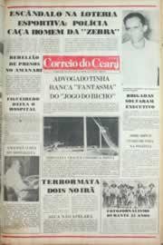 Página do jornal Correio do Ceará de julho de 1981