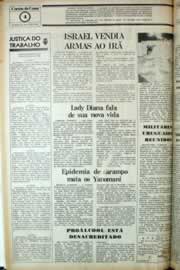 Página do jornal Correio do Ceará de julho de 1981