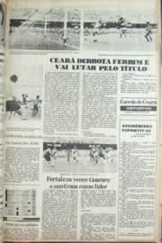 Página do jornal Correio do Ceará de julho de 1981