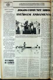 Página do jornal Correio do Ceará de julho de 1981