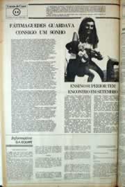 Página do jornal Correio do Ceará de julho de 1981