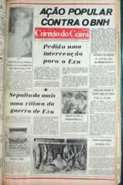 Página do jornal Correio do Ceará de julho de 1981