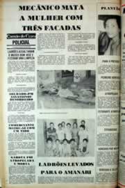 Página do jornal Correio do Ceará de agosto de 1981