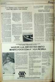 Página do jornal Correio do Ceará de agosto de 1981