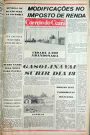 Página do jornal Correio do Ceará de setembro de 1981