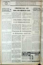 Página do jornal Correio do Ceará de setembro de 1981