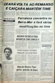 Página do jornal Correio do Ceará de setembro de 1981