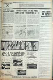 Página do jornal Correio do Ceará de setembro de 1981