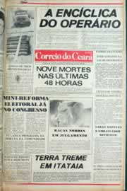 Página do jornal Correio do Ceará de setembro de 1981