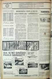 Página do jornal Correio do Ceará de setembro de 1981