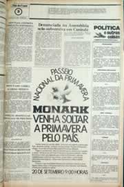 Página do jornal Correio do Ceará de setembro de 1981
