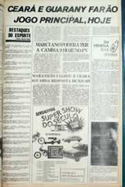 Página do jornal Correio do Ceará de setembro de 1981