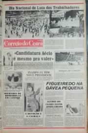 Página do jornal Correio do Ceará de outubro de 1981