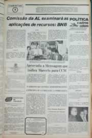 Página do jornal Correio do Ceará de outubro de 1981