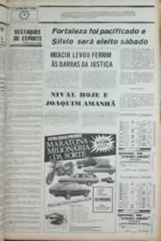 Página do jornal Correio do Ceará de outubro de 1981