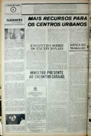 Página do jornal Correio do Ceará de outubro de 1981