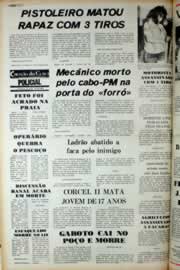 Página do jornal Correio do Ceará de outubro de 1981