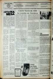 Página do jornal Correio do Ceará de outubro de 1981