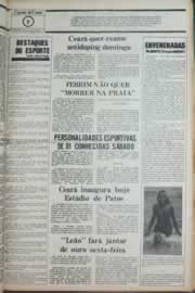 Página do jornal Correio do Ceará de outubro de 1981