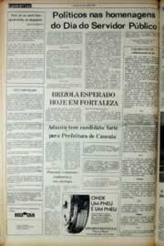 Página do jornal Correio do Ceará de outubro de 1981