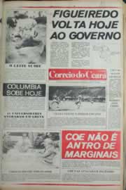 Página do jornal Correio do Ceará de novembro de 1981