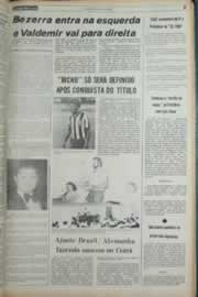 Página do jornal Correio do Ceará de novembro de 1981