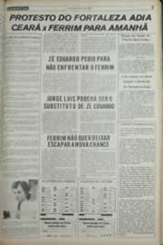 Página do jornal Correio do Ceará de novembro de 1981