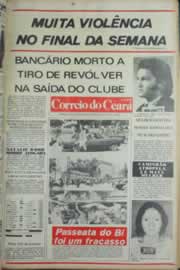 Página do jornal Correio do Ceará de novembro de 1981