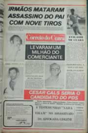 Página do jornal Correio do Ceará de dezembro de 1981