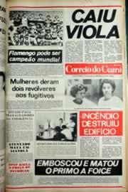 Página do jornal Correio do Ceará de dezembro de 1981