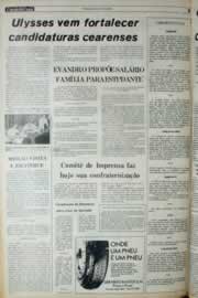 Página do jornal Correio do Ceará de dezembro de 1981