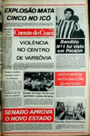 Página do jornal Correio do Ceará de dezembro de 1981