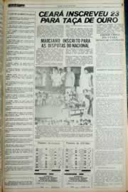 Página do jornal Correio do Ceará de dezembro de 1981