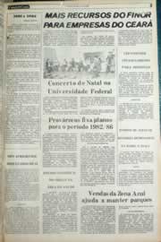 Página do jornal Correio do Ceará de dezembro de 1981