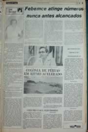 Página do jornal Correio do Ceará de janeiro de 1982