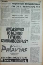 Página do jornal Correio do Ceará de janeiro de 1982