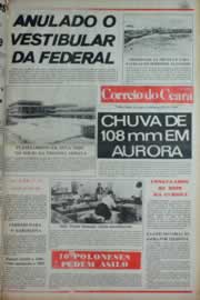 Página do jornal Correio do Ceará de janeiro de 1982