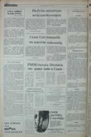 Página do jornal Correio do Ceará de janeiro de 1982