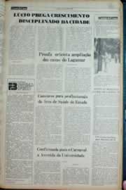 Página do jornal Correio do Ceará de janeiro de 1982