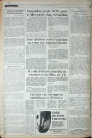 Página do jornal Correio do Ceará de janeiro de 1982