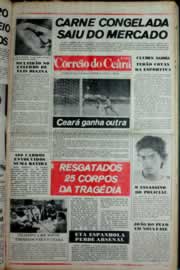 Página do jornal Correio do Ceará de janeiro de 1982