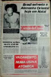 Página do jornal Correio do Ceará de janeiro de 1982