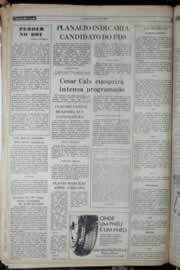 Página do jornal Correio do Ceará de janeiro de 1982