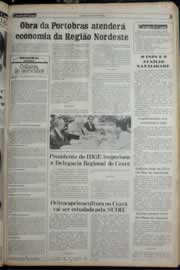 Página do jornal Correio do Ceará de janeiro de 1982