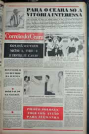 Página do jornal Correio do Ceará de fevereiro de 1982