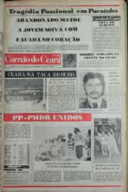 Página do jornal Correio do Ceará de fevereiro de 1982
